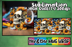 Refreshing days sublimation print wrap, Skull USA Product Image 1