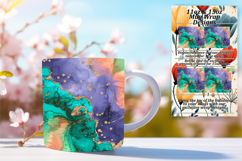 ARTISTIC PNG for 11oz Mug Wrap , Abstract Pattern Product Image 1