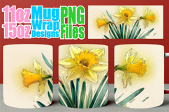 Blissful reflections 11oz 15oz sublimation wrap, Flowers Product Image 1