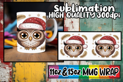 Lively afternoons 11oz 15oz sublimation wrap, Cute Christmas Product Image 1
