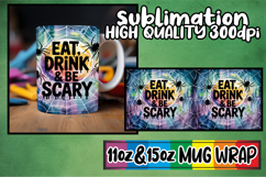 Bright beginnings sublimation mug wrap, Halloween Product Image 1