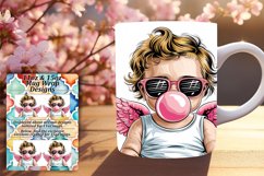Custom 11oz Mug Wrap Png Design , Cupid Product Image 1