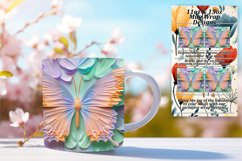 Dynamic Butterfly Delight: Spring Mug Wrap Product Image 1