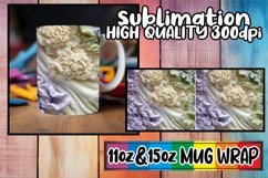 Dynamic 3D Design Mug Wrap, Art Sublimation Product Image 1