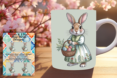 Sweet 15oz Mug Wrap Png Artwork , Easter Bunny Product Image 1