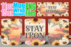 Cheerful hearts sublimation mug wrap, Quote Product Image 1