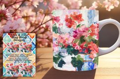Vibrant Petal Mug Wraps: Spring Sublimation Product Image 1