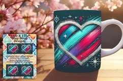 FLAWLESS PNG for 15oz Mug Wrap , Heart Product Image 1