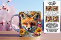 Adorable Animals in 3D Wall Hole: Spring Mug Wrap 11oz/15oz Product Image 1