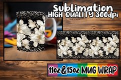 Blossom Glitter: Glitter Leopard Mug Wrap Product Image 1