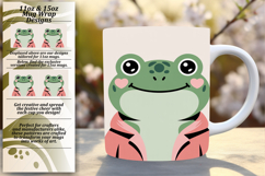 Inspiring 11oz Mug Wrap Png Design , Valenines Animals Product Image 1