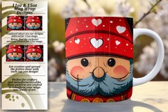 Whimsy and Love: Valentine's Gnome Mug Wrap Product Image 1