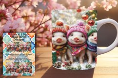 Sweet 15oz Mug Wrap Png Artwork , Cute Xmas Product Image 1