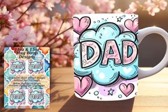 Blissful Dad Mug Wrap - 11oz Product Image 1