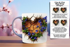 Blossom Bash: 3D Heart Wall Mug, Assorted Sizes Product Image 1