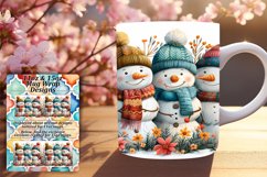 Gingerbread Holiday Mug Wrap 11oz/15oz Winter Sublimation Product Image 1