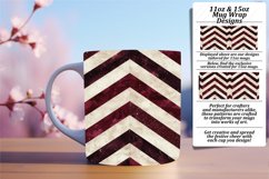 Vibrant Glitter Stripes 11oz/15oz Mug Wrap Art Product Image 1