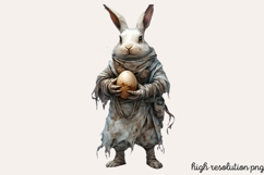 Gothic Easter Creepy Sublimation Clipart PNG Product Image 1