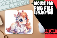 Festive Holiday Unicorn Mouse Pads Product Image 1