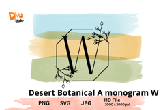 Desert Botanical Monogram Product Image 1