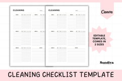 Editable Cleaning Checklist Template 3 Product Image 1