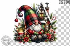 Christmas Gnome Sublimation - Clipart PNG Design Product Image 1