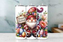 Cute Gnome Easter Tumbler Wrap Sublimation Design Product Image 1