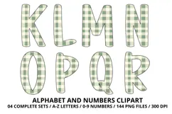Cottage Floral Alphabet PNG Letters & Numbers 300DPI Product Image 3