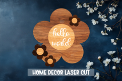 Hello World - Wooden Nursery Decor Laser Product Image 1