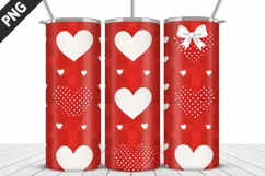 Lovely Hearts Tumbler Design | Valentine's Day Tumbler Wrap Product Image 3