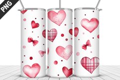 Lovely Hearts Tumbler Design | Valentine&#039;s Day Tumbler Wrap Product Image 4