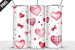 Lovely Hearts Tumbler Design | Valentine's Day Tumbler Wrap Product Image 4