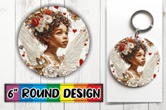 Sweetheart's Dream: Watercolor Sublimation Coaster Product Image 1