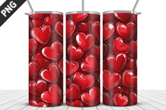 Valentines Love Skinny Tumbler PNG Wrap| Valentines Tumbler Product Image 4