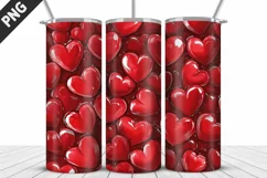Valentines Love Skinny Tumbler PNG Wrap| Valentines Tumbler Product Image 4