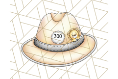 Tiny Zoo Friends Clipart, Cute Cartoon Zoo Animals PNG Product Image 3