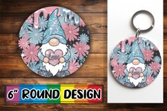 Enchanted Circle Keychain PNG, Valentines Product Image 1