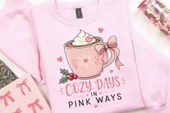 Cozy Days In Pink Ways PNG Sublimation Design - Pink Hot Product Image 4