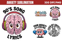 Anxiety Sublimation PNG Product Image 1