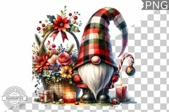 Christmas Gnome Sublimation - Clipart PNG Design Product Image 1