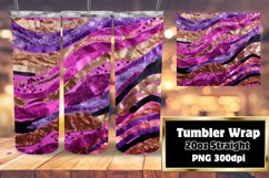 3D Sublimation Tumbler 20oz Leopard Glitter Product Image 1