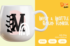 Wisp &amp; Wattle Boho Floral Monogram Product Image 1