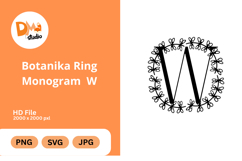 Botanika Ring Monogram Product Image 1