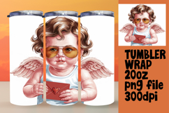 Stylish 20oz Tumbler Template , Cupid Product Image 1