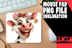 Colorful Bovine Mouse Mat Sublimation PNG Product Image 1