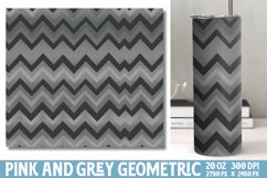 Pink and Grey Geometric Papers Tumbler Wrap Product Image 1