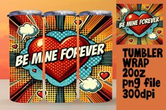 Vibrant Tumbler Design Download , 3D Heart Product Image 1