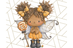 Halloween Fairy Clipart PNG, Spooky Cute Character Art Product Image 3