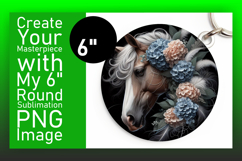 Artistic Round Design Car Coaster , Horse Product Image 1