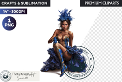 French Cancan cabaret Girl Clipart PNG, Burlesque woman Product Image 1